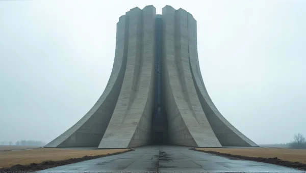 Low Angle View Of Tower In Stark Urban Setting