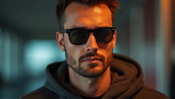 Male Portrait with Sunglasses in Soft Focus
