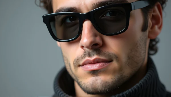 Man in Black Sunglasses Portrait Close-Up