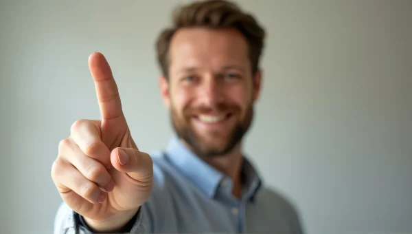Man Hand Sign Gesture Candid Expression