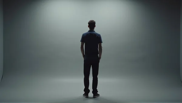 Man Posing for Studio Portrait with Softbox Lighting