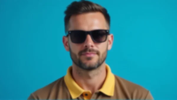 Man in Sunglasses Wearing Polo Shirt Portrait