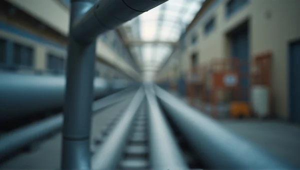 Metal Frame Structure Close-Up Industrial Design