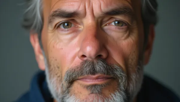 Middle-Aged Man Close-Up Natural Expression