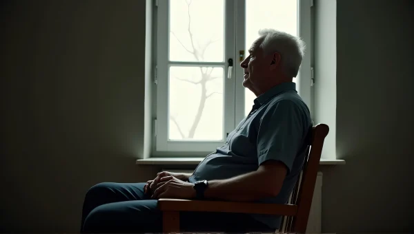 Middle-Aged Man Relaxing By Window