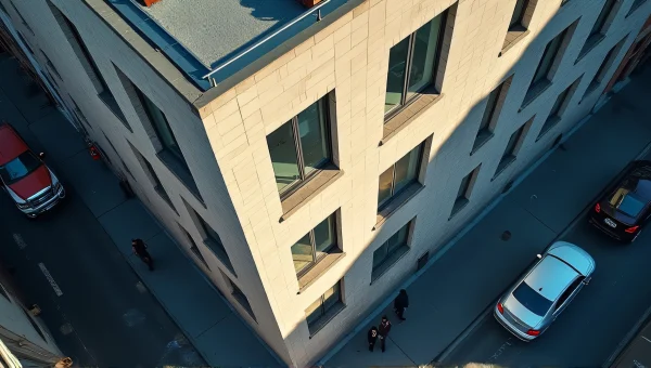 Modern Rooftop Architecture With Urban Elements