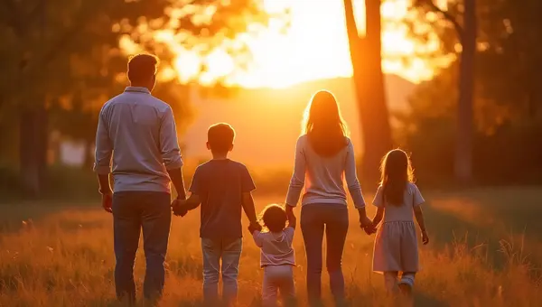 Multi-Generational Family Outdoor Interaction