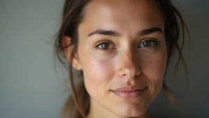 Natural Expression Close-Up Portrait of Person