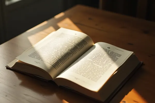 Open Hardcover Book Mak Haboru On Table
