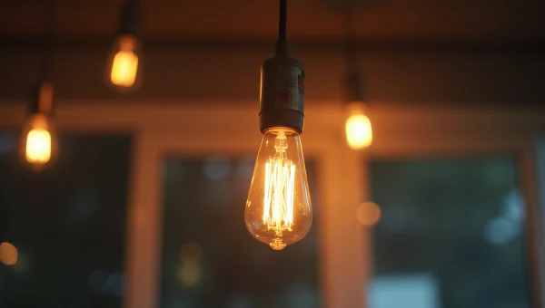 Pendant Light with Warm Glow Close-Up