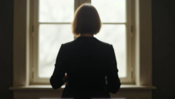 Person in Black Shirt Under Soft Window Light