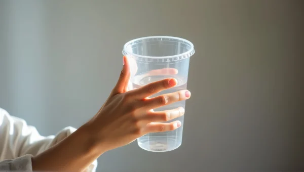 Person Holding Clear Plastic Cup With Water