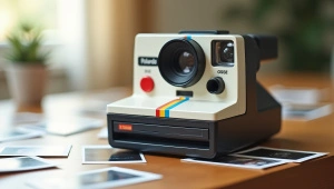 Polaroid Instant Camera With Developed Photos