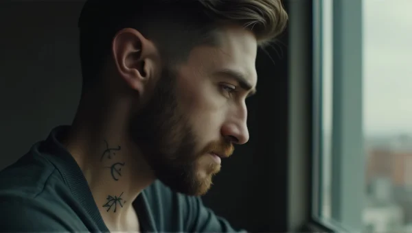 Portrait of Man with Facial Hair and Tattoo