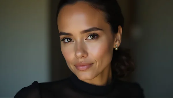 Portrait of Woman with Natural Skin Tones