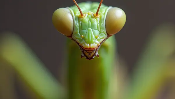 Praying Mantis Close-Up Macro Shot Detail