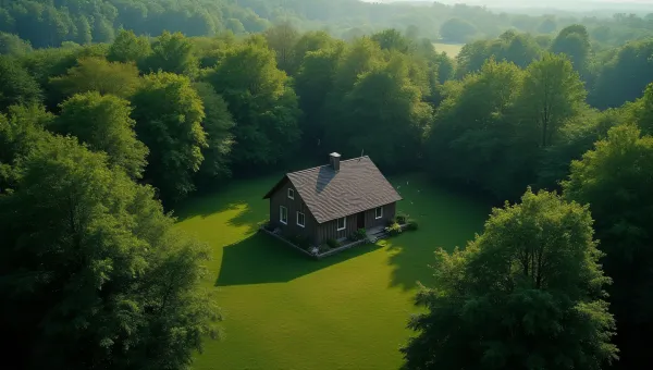 Quaint Cottage Nestled in Lush Greenery