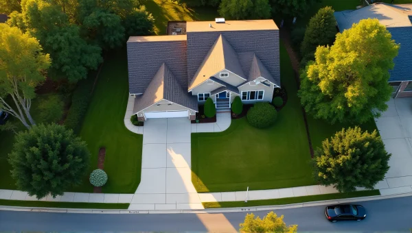 Residential House Lot With Driveway And Garage