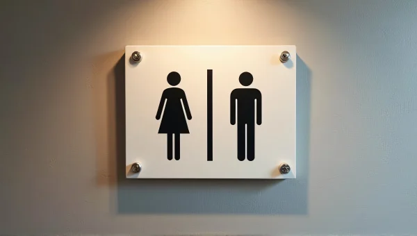 Restroom Signage Decor For Men And Women