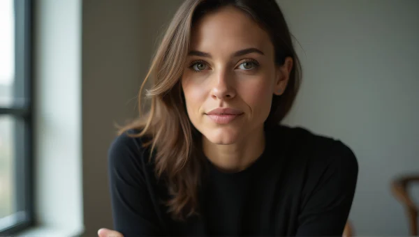 Seated Woman Portrait in Natural Light Setting