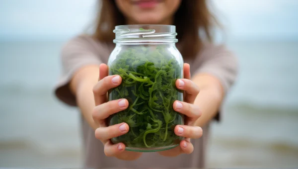 Seaweed Jar Close-Up Portrait Natural Light