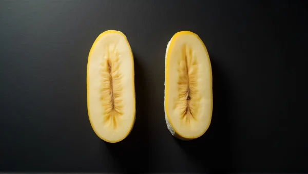 Sliced Ripe Bananas On Matte Black Surface