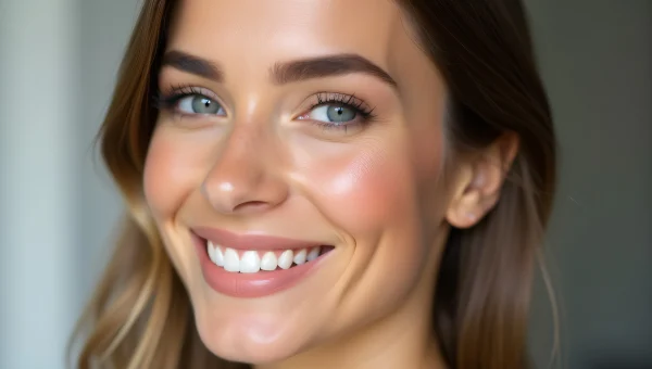 Smiling Woman Portrait With Makeup and Soft Lighting