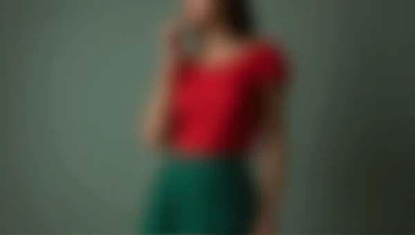 Solitary Figure With Vibrant Outfit In Studio