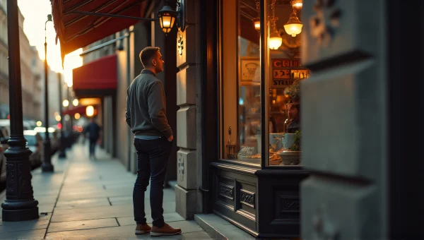 Solitary Man Casual Clothing Vintage Storefront