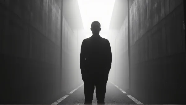 Solitary Man Portrait In Cinematic Lighting