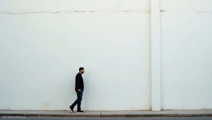 Solitary Man Urban Alley Side Profile Mood