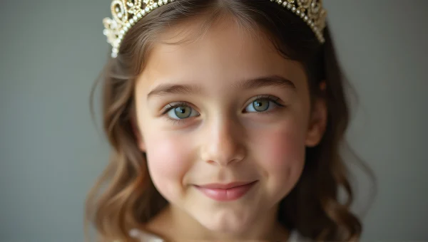 Teenage Girl Portrait With Tiara And Soft Lighting