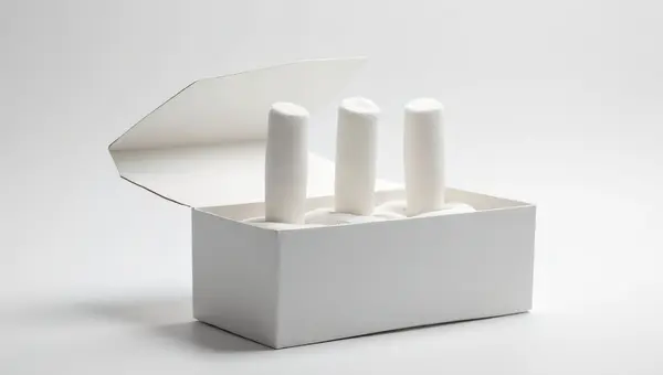 Tissue Box With Finger Cots Opened On Surface