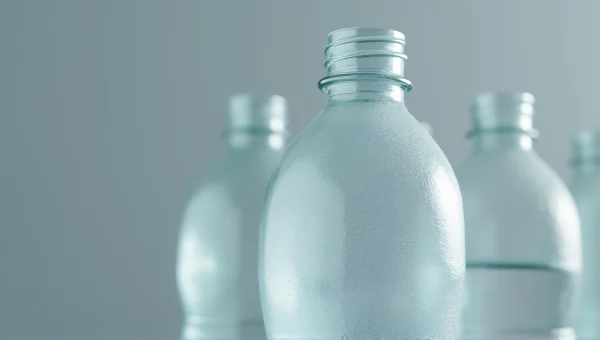Used Plastic Bottle Close-Up Macro Texture
