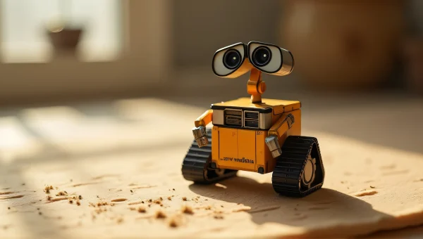 WALL·E Style Toy Close-Up On Textured Pad