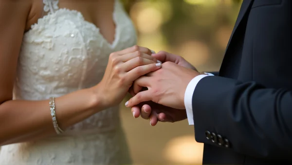 Wedding Ring Exchange Ceremony Close-Up Moment