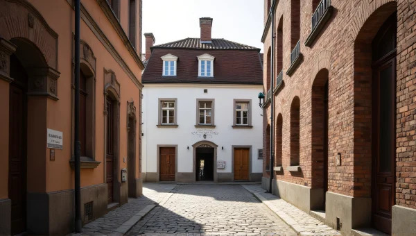White And Brown Three-Story Building In Alley