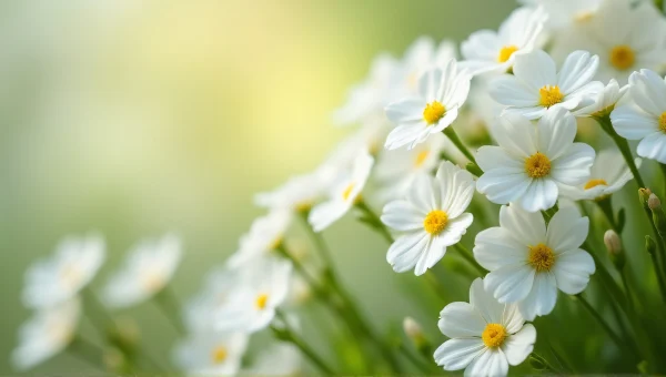 White Petal Flowers Close-Up Macro image
