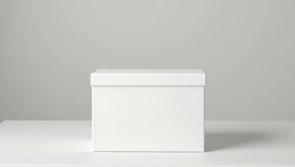 White Storage Box Minimalist Home Organization