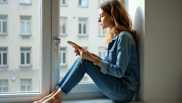 Woman Holding Penny Board in Urban Loft Setting