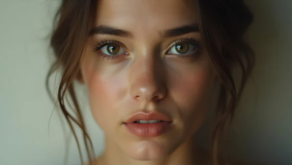 Woman’s Face Close-Up With Soft Backlight