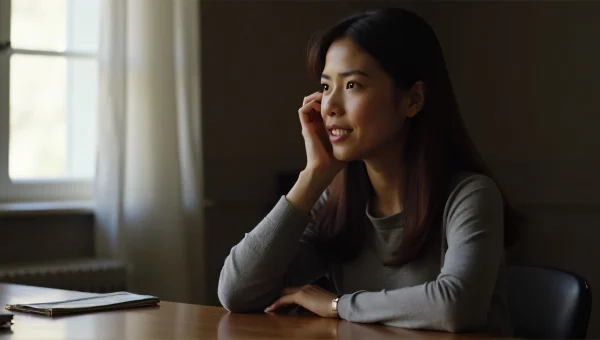 Woman Seated at Table in Soft Light