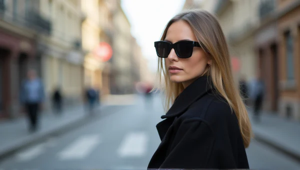Woman in Sunglasses on Urban Street