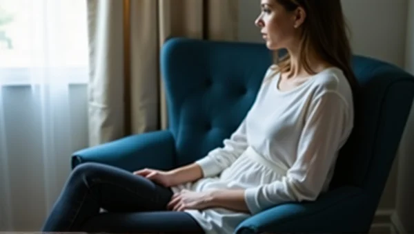 Woman In White Dress Over Black Jeans Relaxing
