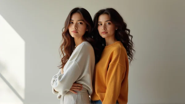 Women Posing Together in Natural Light Portrait