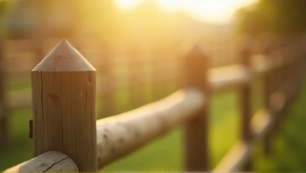 Wooden Fence Detail Sunlit Texture Diagonal Frame